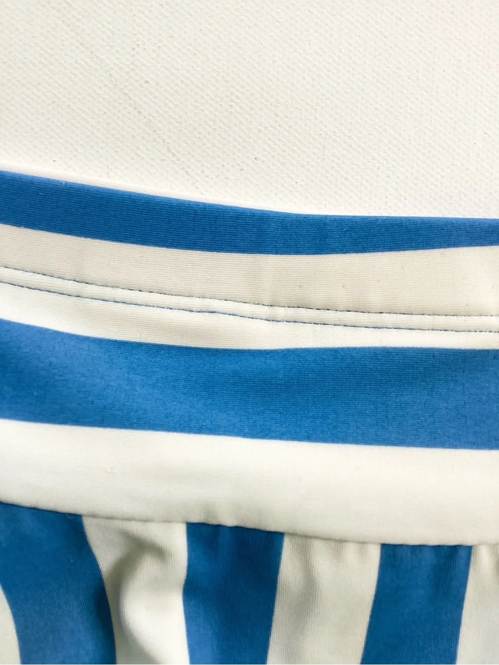 Hanna Andersson Blue and White Striped Two Piece Swim Suit